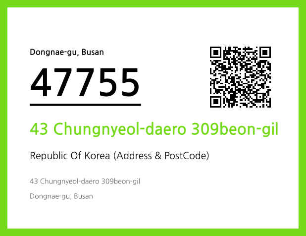 Address and Postal Code QR Code Image (CC BY 4.0)