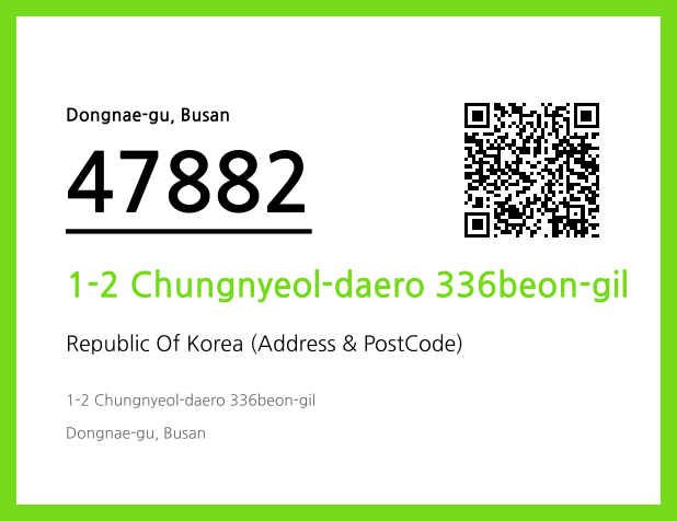 Address and Postal Code QR Code Image (CC BY 4.0)