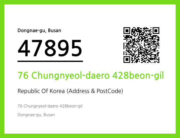 CC BY 4.0 Address and Postal Code QR Code Image (CC BY 4.0)