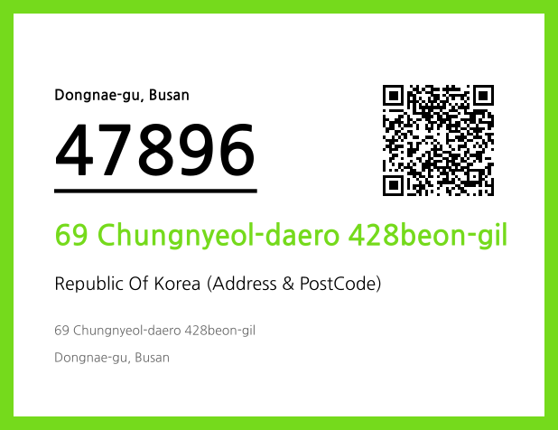 Address and Postal Code QR Code Image (CC BY 4.0)