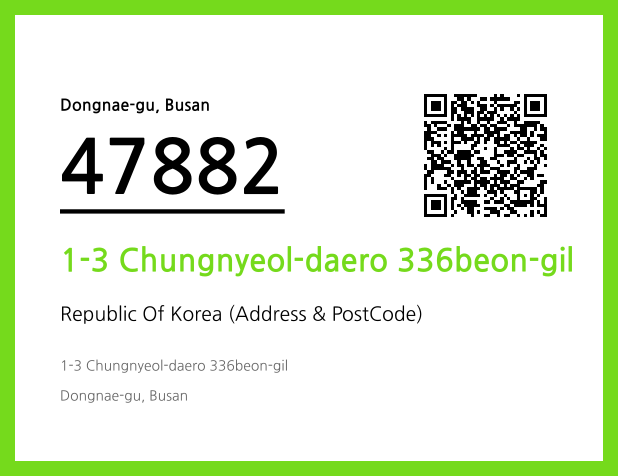 Address and Postal Code QR Code Image (CC BY 4.0)