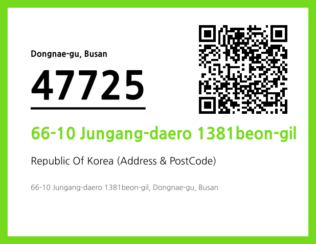 Address and Postal Code QR Code Image (CC BY 4.0)