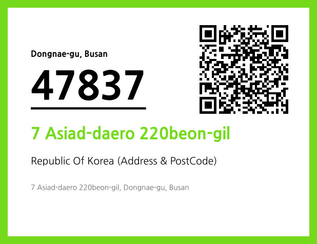 Address and Postal Code QR Code Image (CC BY 4.0)