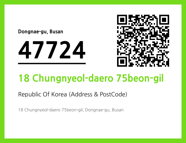 Address and Postal Code QR Code Image (CC BY 4.0)