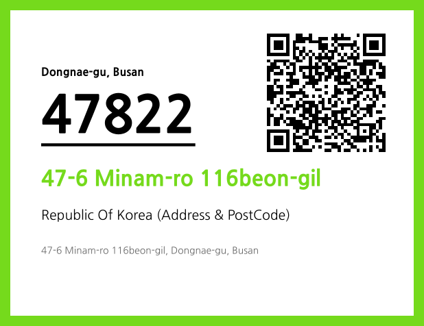 Address and Postal Code QR Code Image (CC BY 4.0)