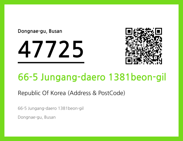Address and Postal Code QR Code Image (CC BY 4.0)