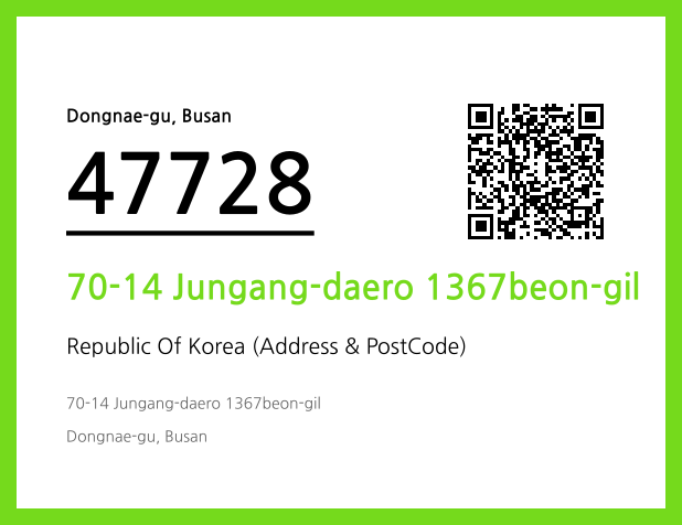Address and Postal Code QR Code Image (CC BY 4.0)
