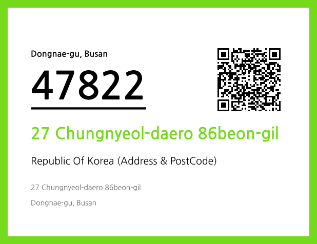 CC BY 4.0 Address and Postal Code QR Code Image (CC BY 4.0)