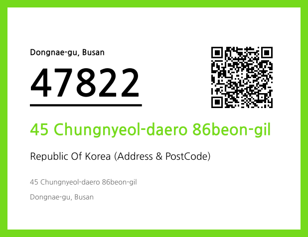 Address and Postal Code QR Code Image (CC BY 4.0)
