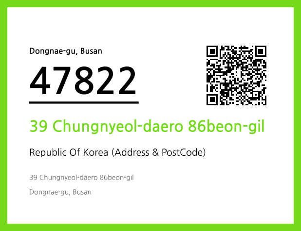 CC BY 4.0 Address and Postal Code QR Code Image (CC BY 4.0)