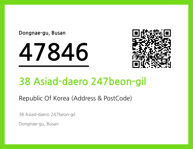 CC BY 4.0 Address and Postal Code QR Code Image (CC BY 4.0)