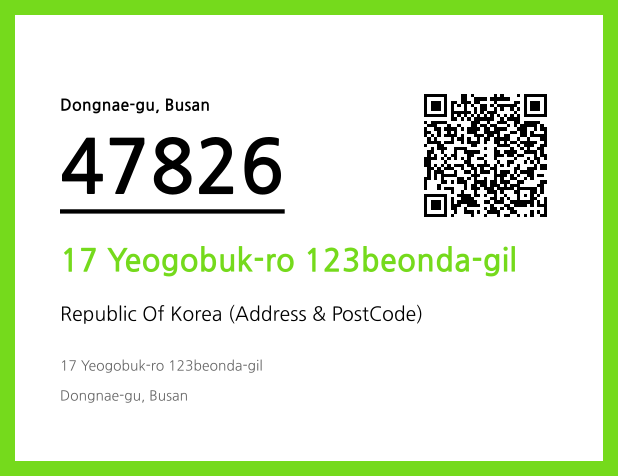 CC BY 4.0 Address and Postal Code QR Code Image (CC BY 4.0)