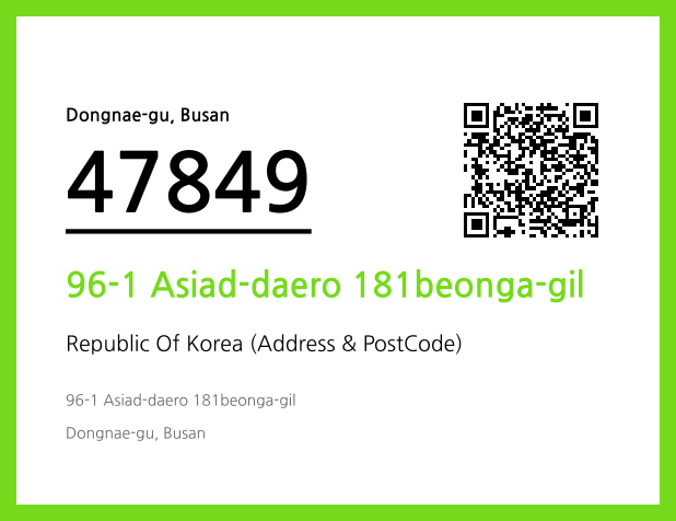 Address and Postal Code QR Code Image (CC BY 4.0)