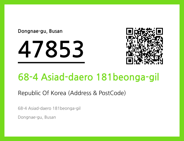 Address and Postal Code QR Code Image (CC BY 4.0)