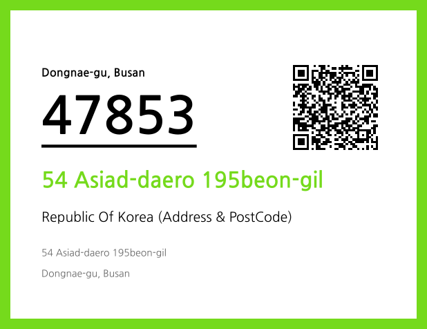 CC BY 4.0 Address and Postal Code QR Code Image (CC BY 4.0)
