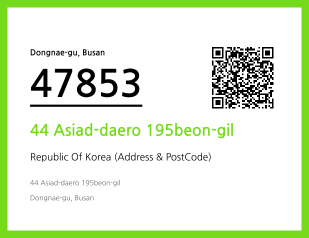 Address and Postal Code QR Code Image (CC BY 4.0)