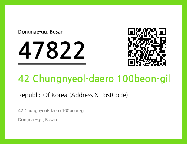 Address and Postal Code QR Code Image (CC BY 4.0)