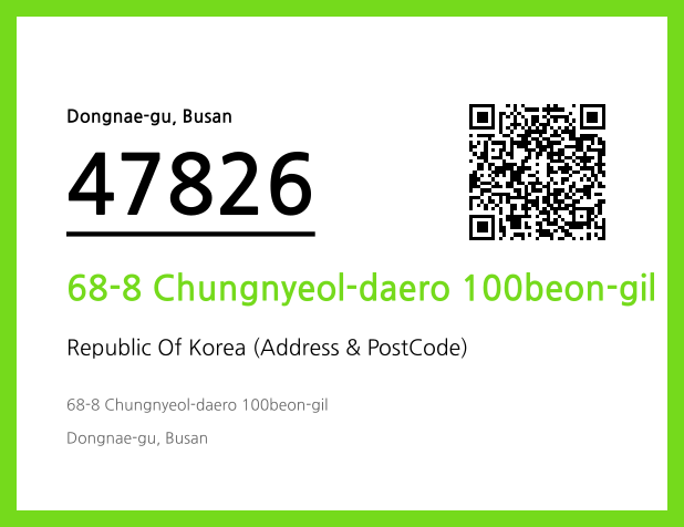 Address and Postal Code QR Code Image (CC BY 4.0)