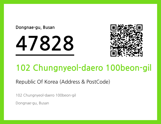 Address and Postal Code QR Code Image (CC BY 4.0)