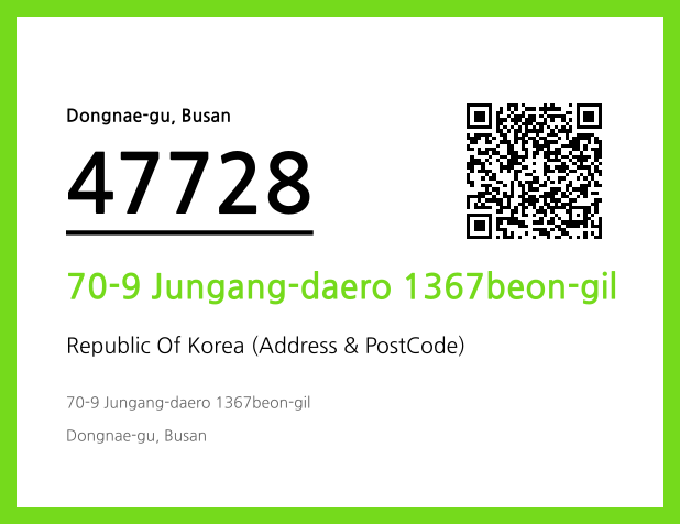 CC BY 4.0 Address and Postal Code QR Code Image (CC BY 4.0)