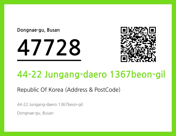 Address and Postal Code QR Code Image (CC BY 4.0)