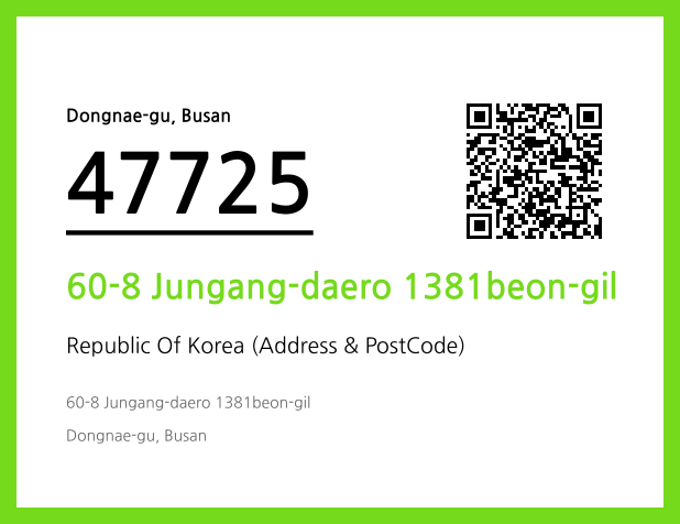 Address and Postal Code QR Code Image (CC BY 4.0)