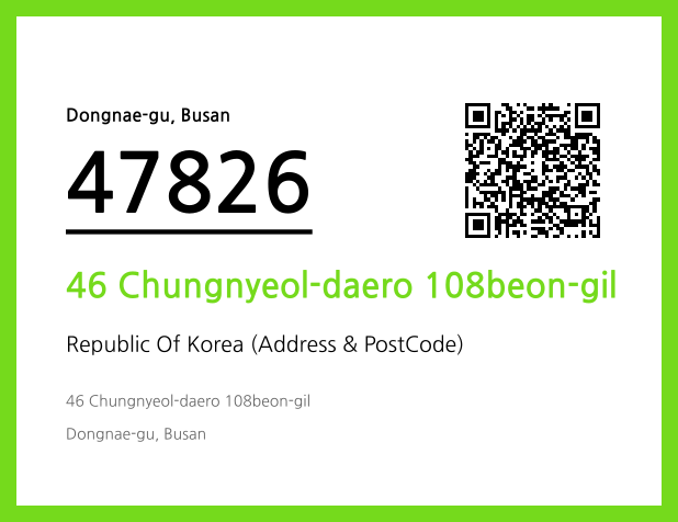 CC BY 4.0 Address and Postal Code QR Code Image (CC BY 4.0)