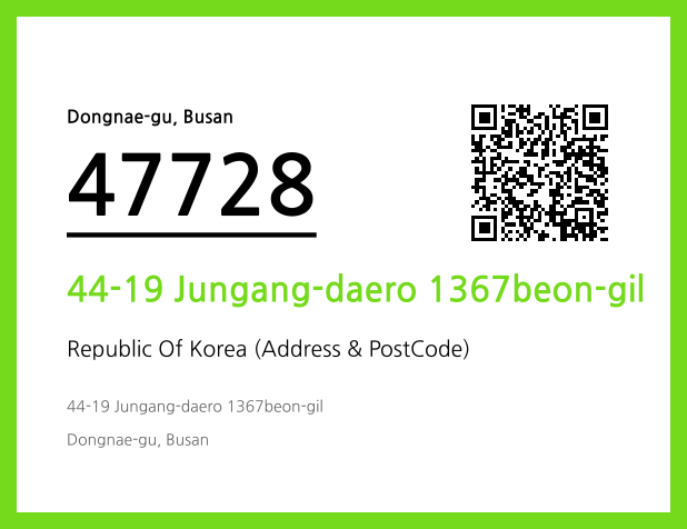 Address and Postal Code QR Code Image (CC BY 4.0)