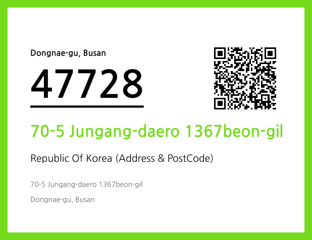 Address and Postal Code QR Code Image (CC BY 4.0)
