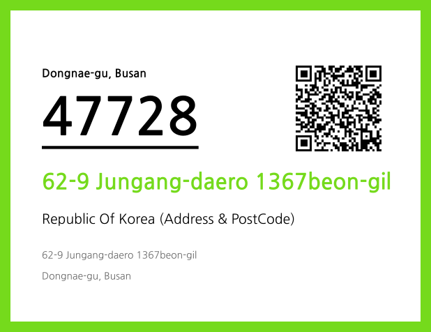 Address and Postal Code QR Code Image (CC BY 4.0)