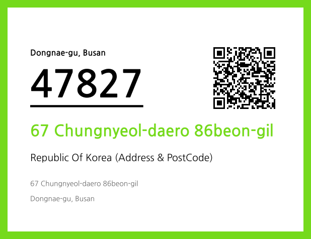 Address and Postal Code QR Code Image (CC BY 4.0)