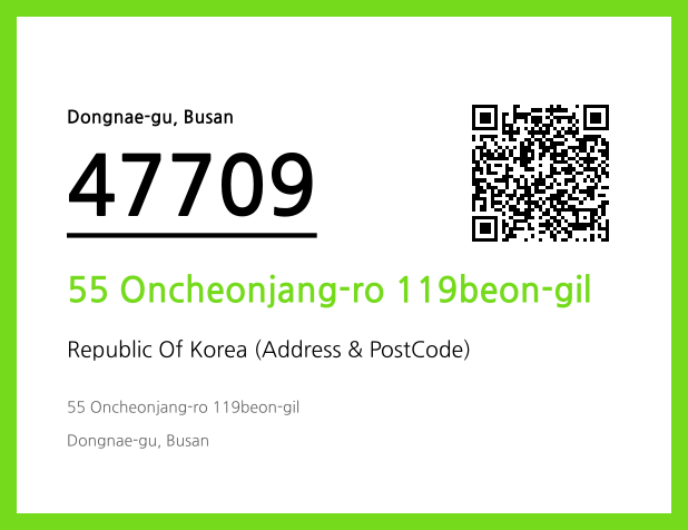 CC BY 4.0 Address and Postal Code QR Code Image (CC BY 4.0)