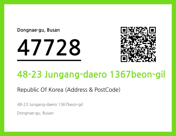 Address and Postal Code QR Code Image (CC BY 4.0)