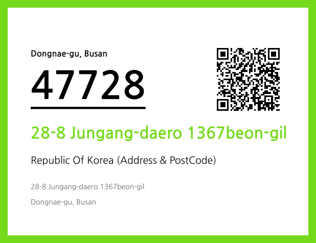 Address and Postal Code QR Code Image (CC BY 4.0)