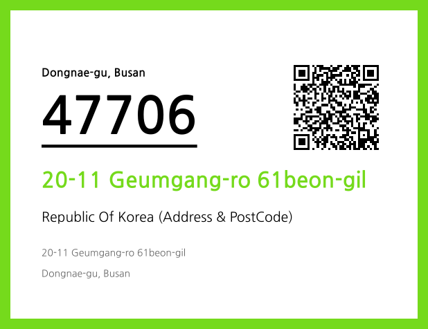 CC BY 4.0 Address and Postal Code QR Code Image (CC BY 4.0)
