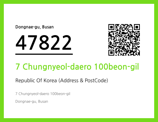 CC BY 4.0 Address and Postal Code QR Code Image (CC BY 4.0)