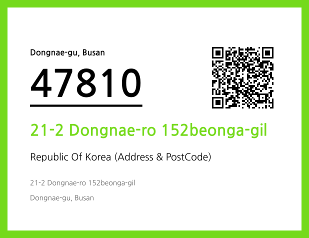 Address and Postal Code QR Code Image (CC BY 4.0)