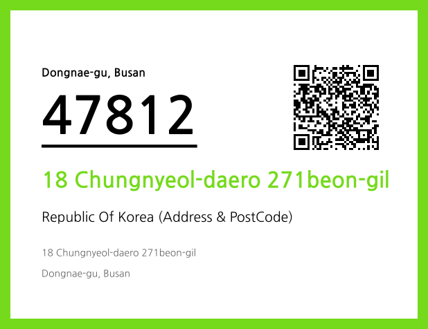 Address and Postal Code QR Code Image (CC BY 4.0)