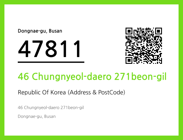 CC BY 4.0 Address and Postal Code QR Code Image (CC BY 4.0)