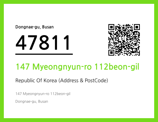 CC BY 4.0 Address and Postal Code QR Code Image (CC BY 4.0)
