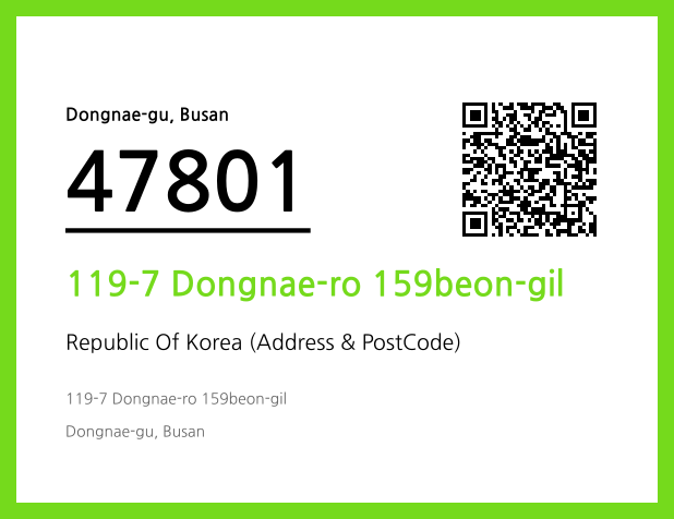 Address and Postal Code QR Code Image (CC BY 4.0)