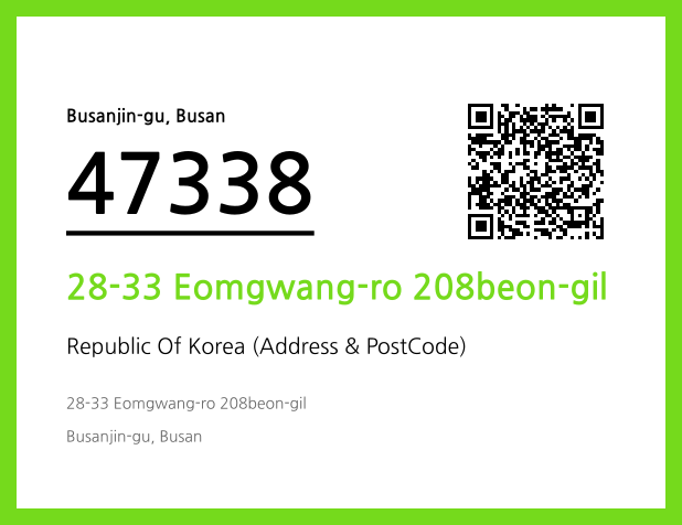 Address and Postal Code QR Code Image (CC BY 4.0)