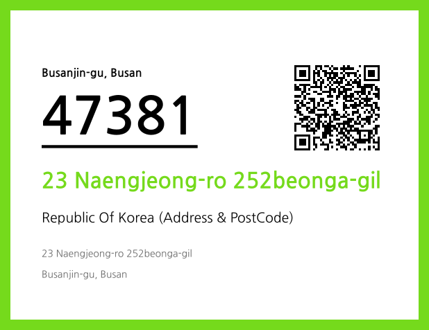 Address and Postal Code QR Code Image (CC BY 4.0)