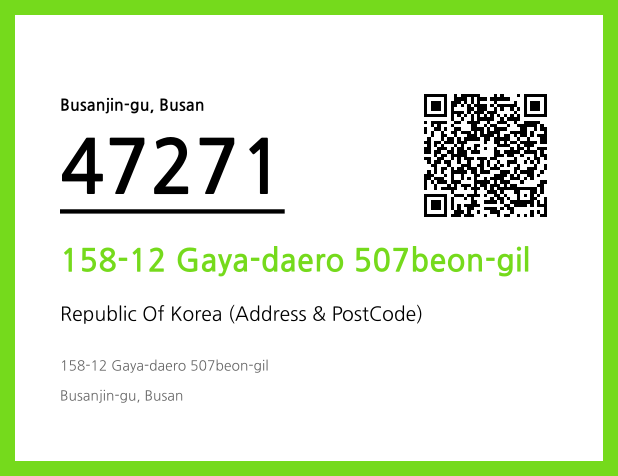 Address and Postal Code QR Code Image (CC BY 4.0)