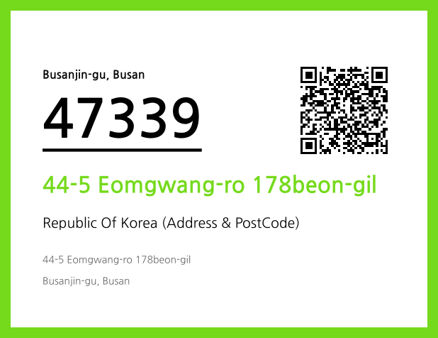 Address and Postal Code QR Code Image (CC BY 4.0)