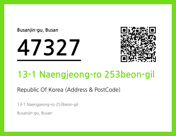 Address and Postal Code QR Code Image (CC BY 4.0)