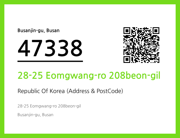 Address and Postal Code QR Code Image (CC BY 4.0)