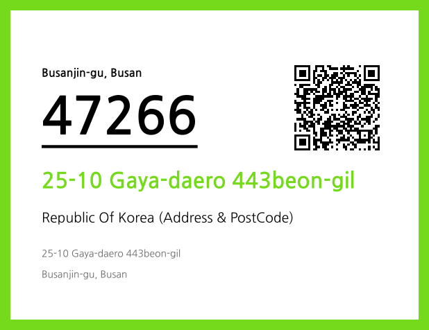 Address and Postal Code QR Code Image (CC BY 4.0)