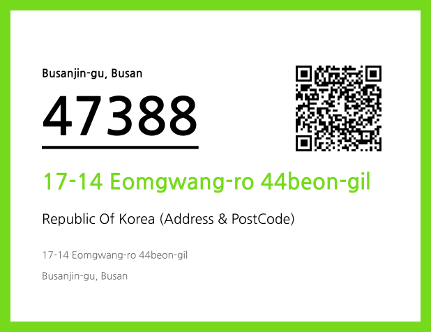 Address and Postal Code QR Code Image (CC BY 4.0)