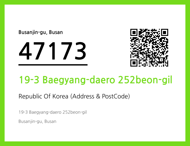 CC BY 4.0 Address and Postal Code QR Code Image (CC BY 4.0)